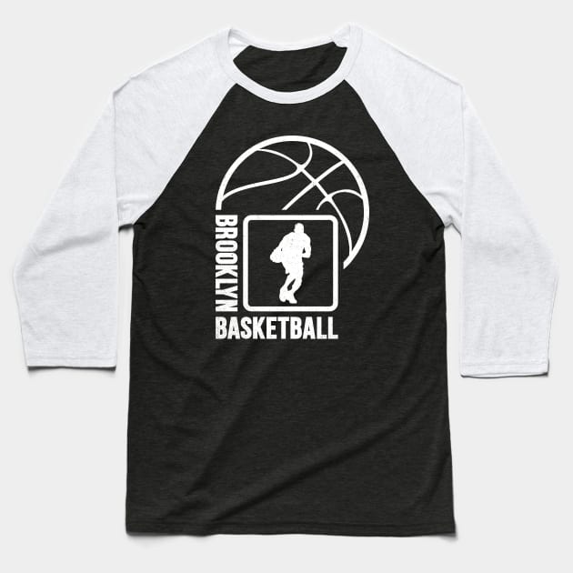 Brooklyn Basketball 02 Baseball T-Shirt by yasminkul